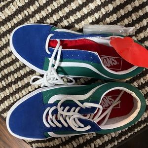 Multi color vans. NEVER WORN. BRAND NEW.
